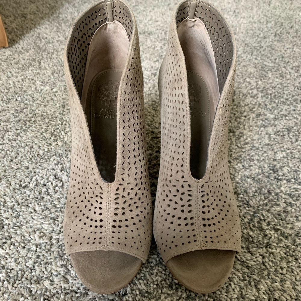 Vince Camuto peep toe bootie